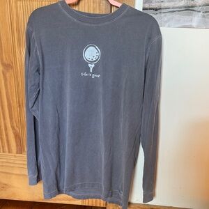 Gray Long Sleeve life is good shirt